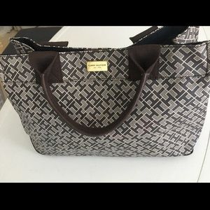 Tommy Hilfiger Logo Brown Satchel purse